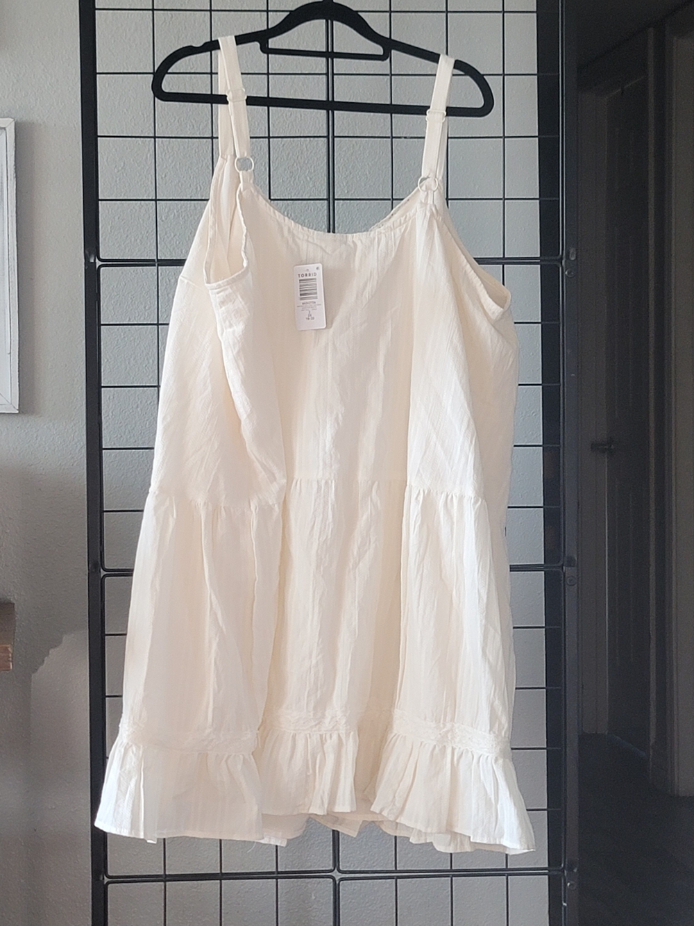 Torrid Drop-Waist Lace-Trim Mini Dress - Picture 5 of 5